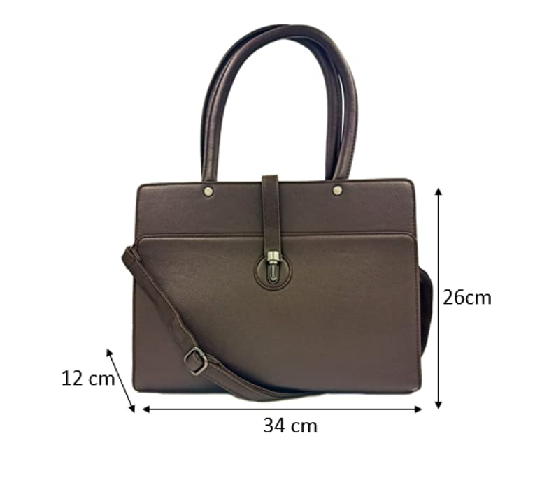Classic Faux Leather HandBag with shoulder Strap