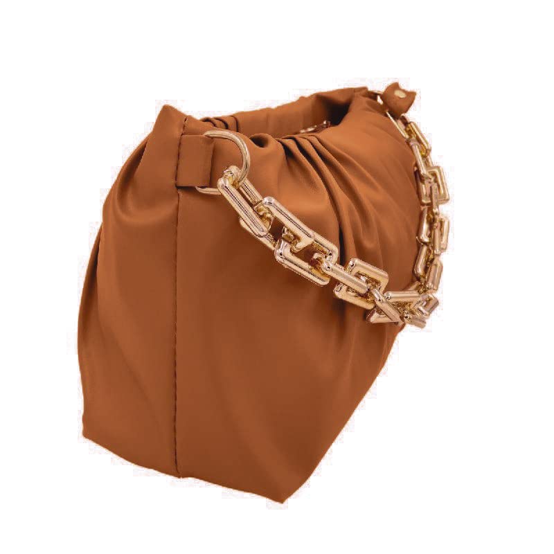 Handbag-cum-Sling Bag with gold chain detail