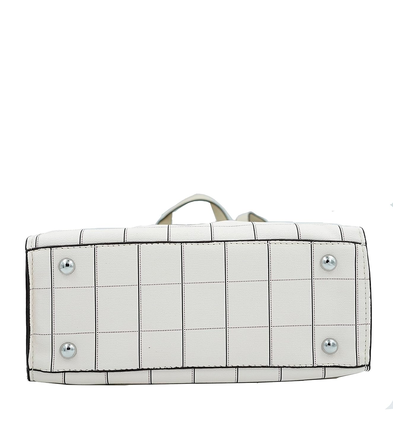 Textured-Geometric Patterned Handbag with strap