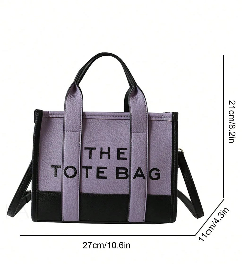 Bold Mini Tote Bag with Text Print