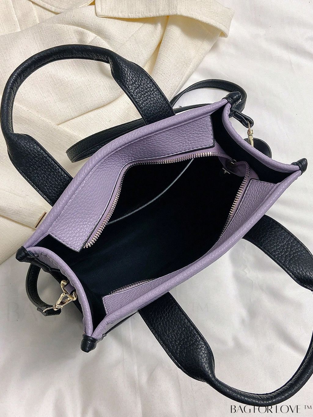 Bold Mini Tote Bag with Text Print