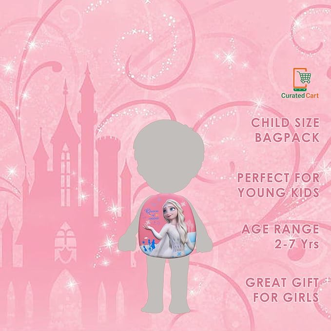 Frozen Elsa 3D cute pink color Children's backpack