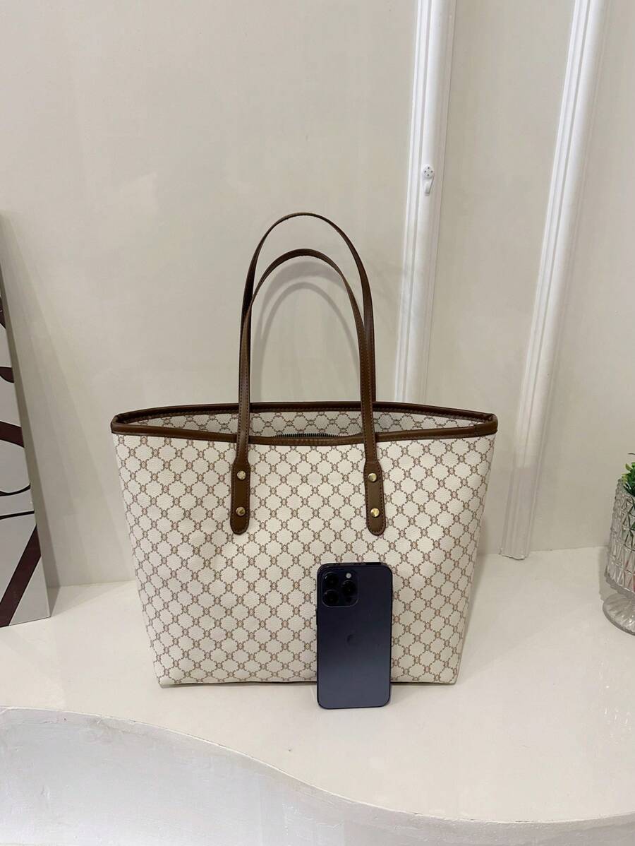 Elegant Printed Textured Tote Bags for Women