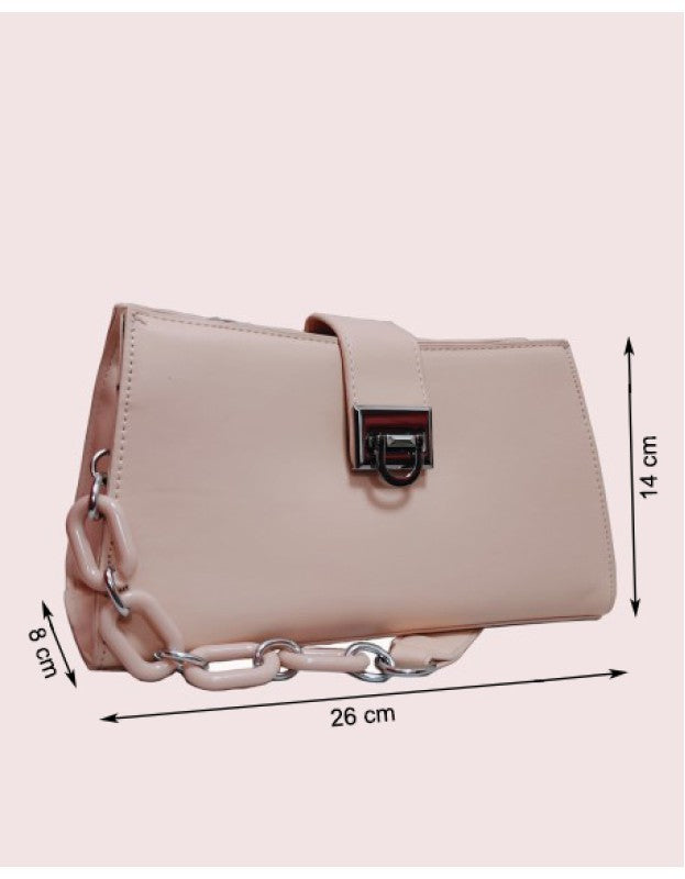 Sleek Shoulder Cum Sling Bag Chain Handle & strap