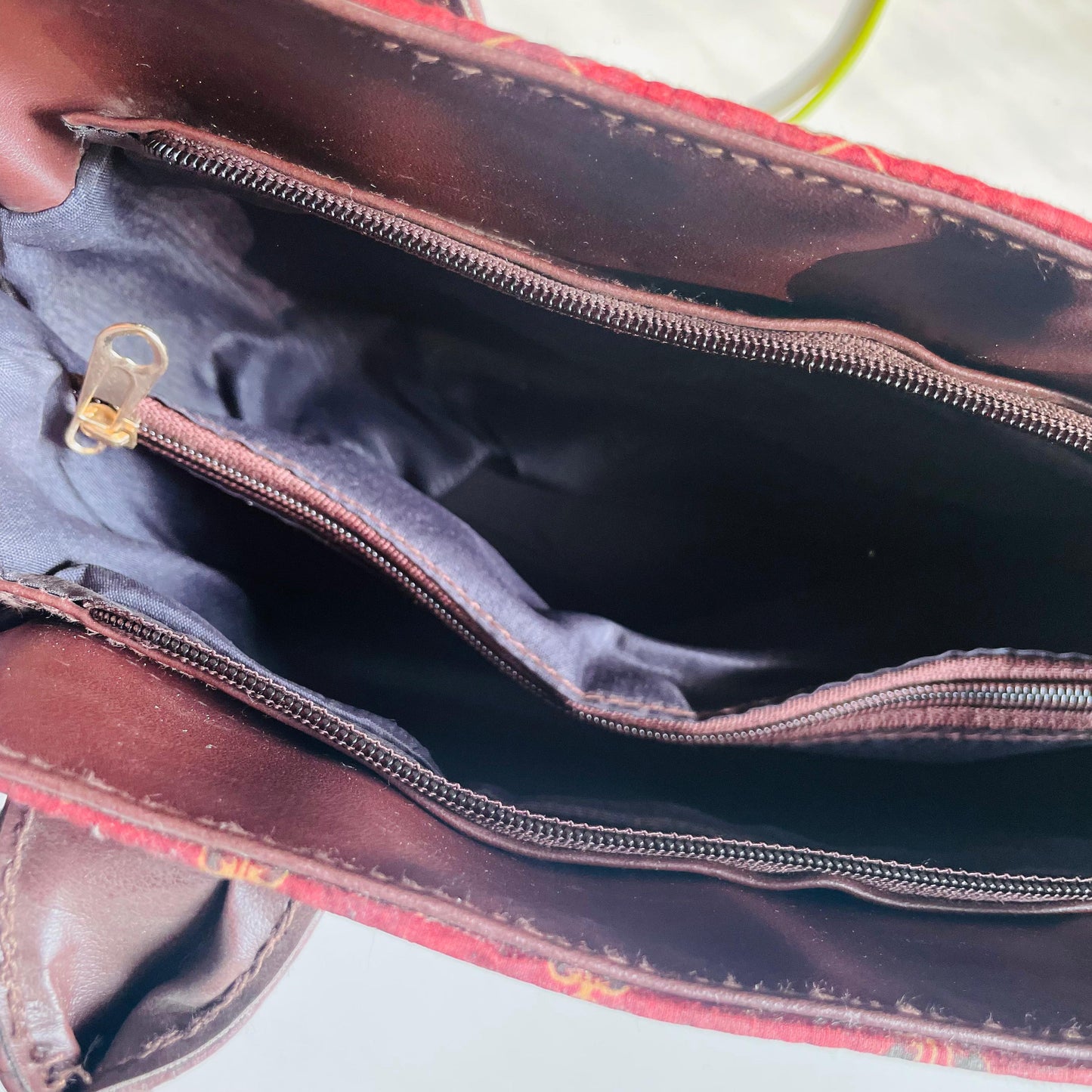 Regal Red Handbag and pouch