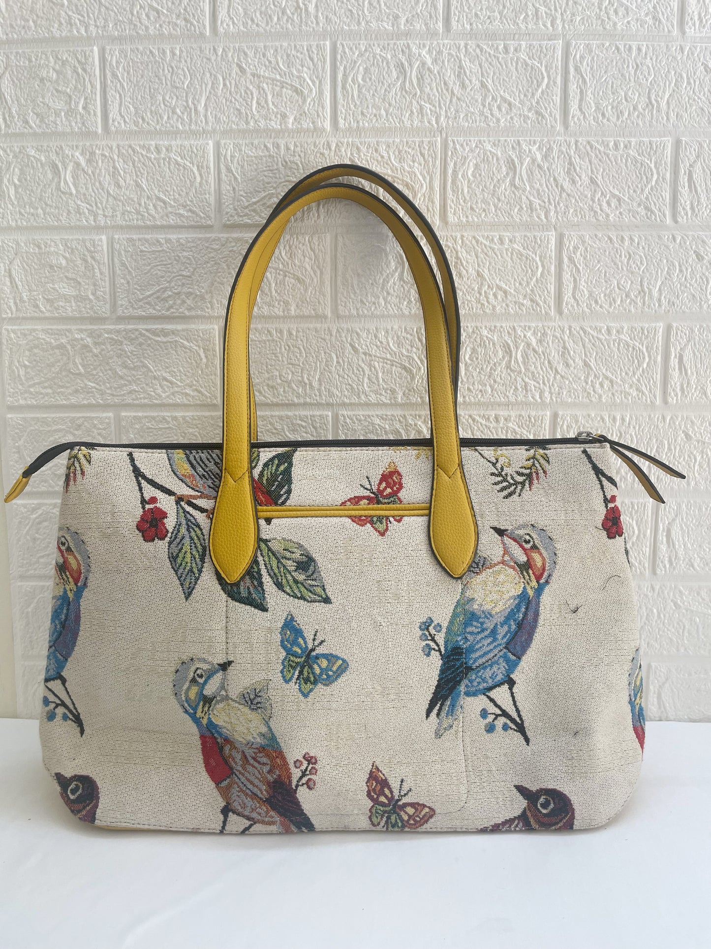 Cuckoo Jacquard Tote Bag, spacious for 15.6" Laptop