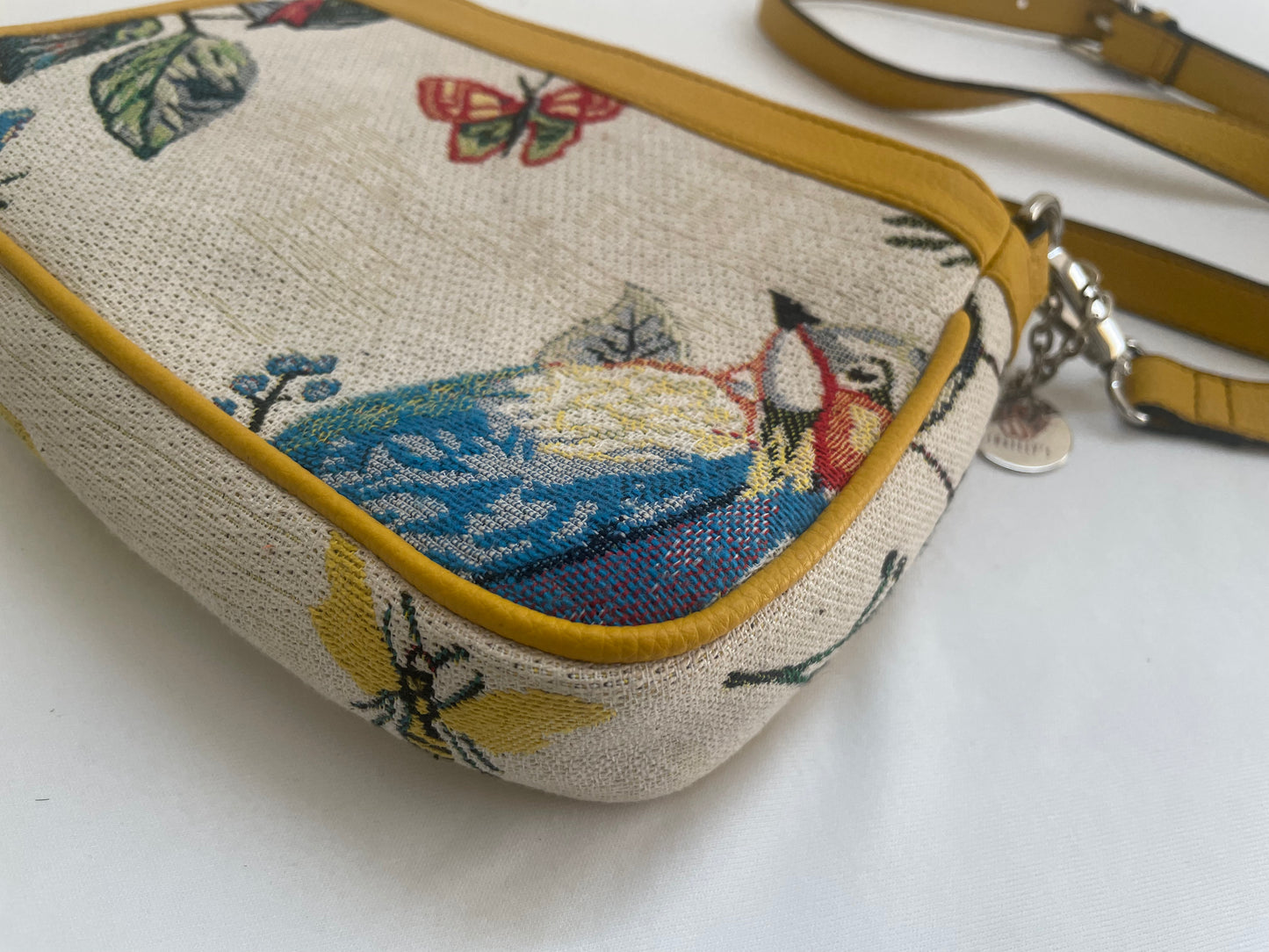 Cuckoo Jacquard Yellow Sling Bag