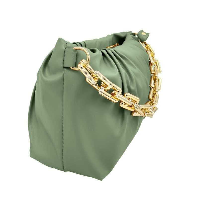 Handbag-cum-Sling Bag with gold chain detail