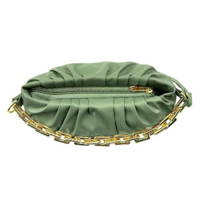 Handbag-cum-Sling Bag with gold chain detail