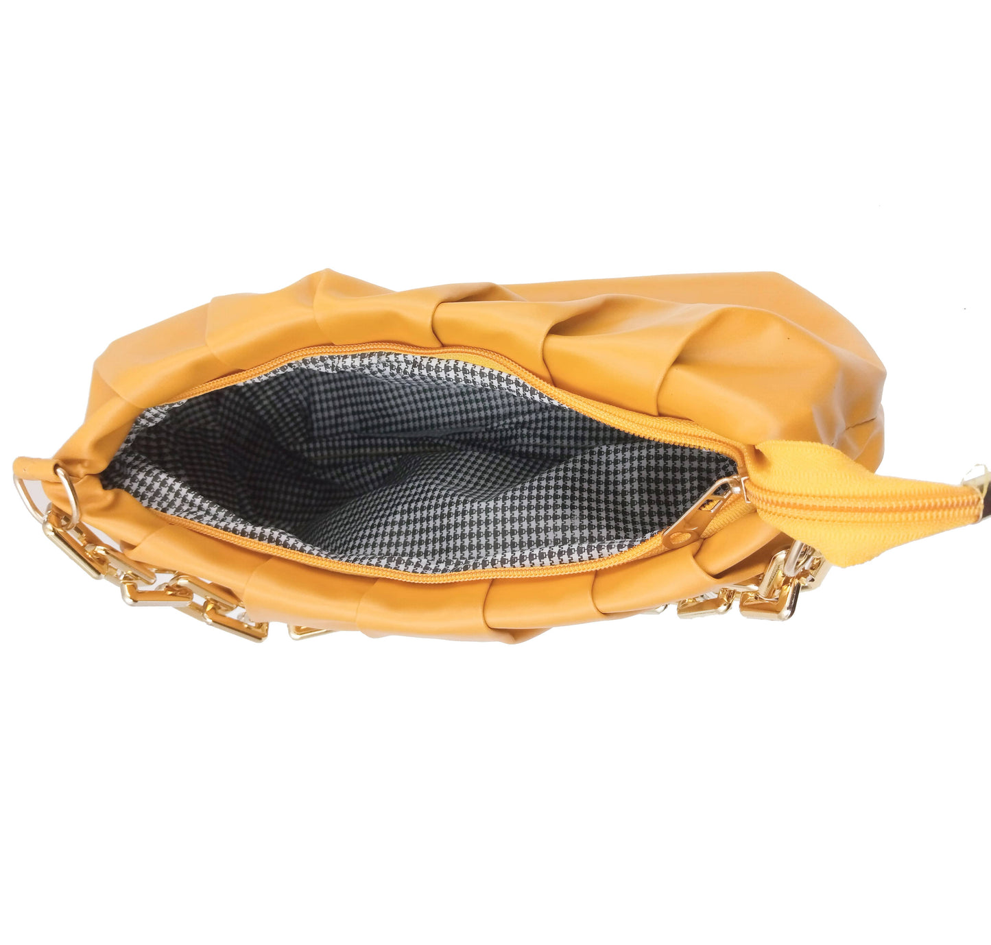 Handbag-cum-Sling Bag with gold chain detail