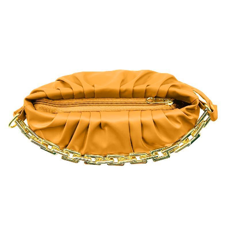 Handbag-cum-Sling Bag with gold chain detail