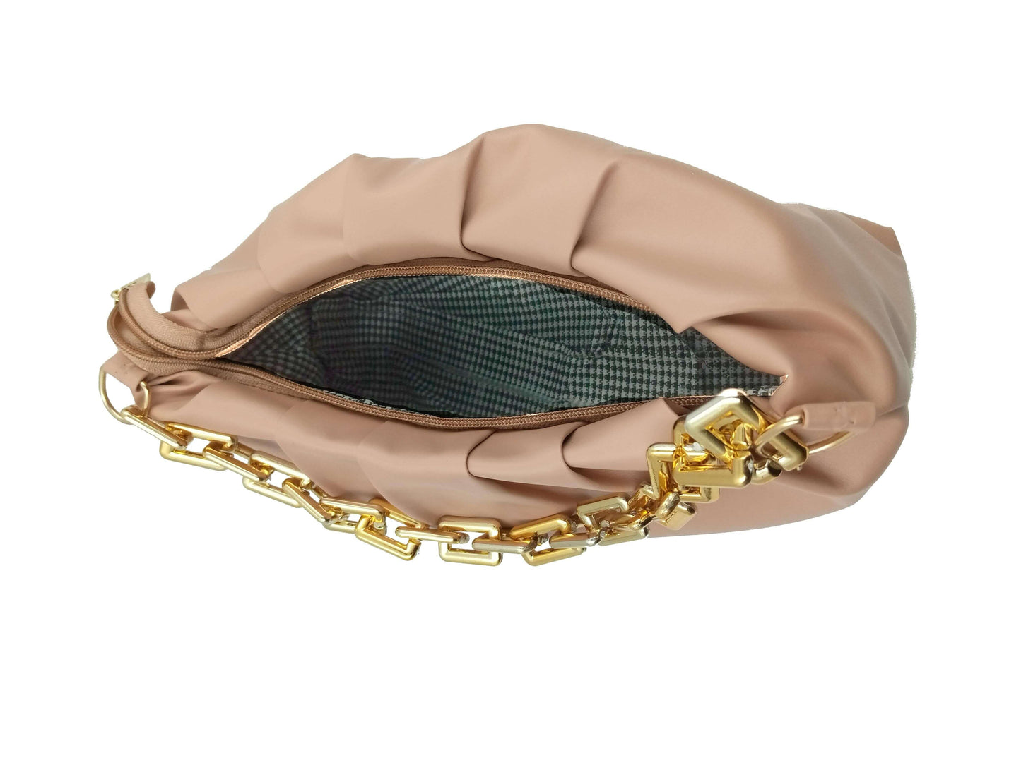 Handbag-cum-Sling Bag with gold chain detail