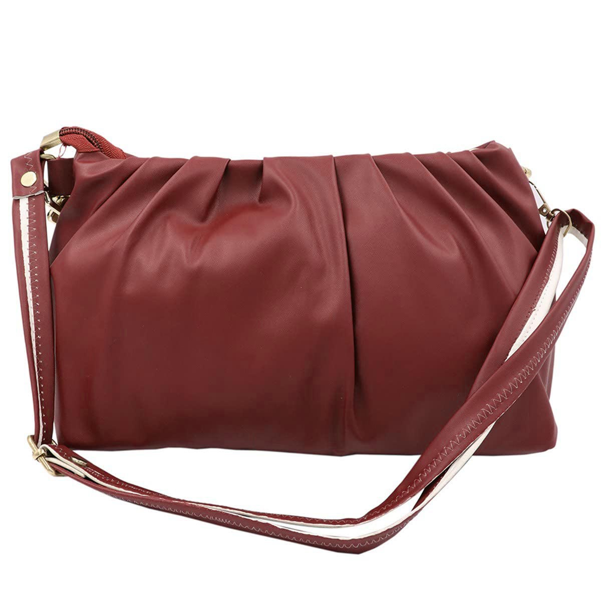 Handbag-cum-Sling Bag with gold chain detail