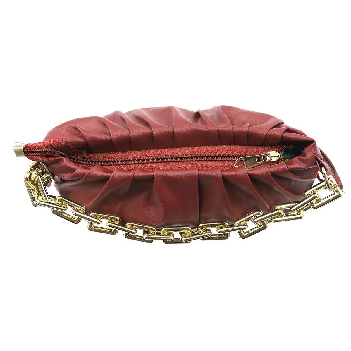 Handbag-cum-Sling Bag with gold chain detail