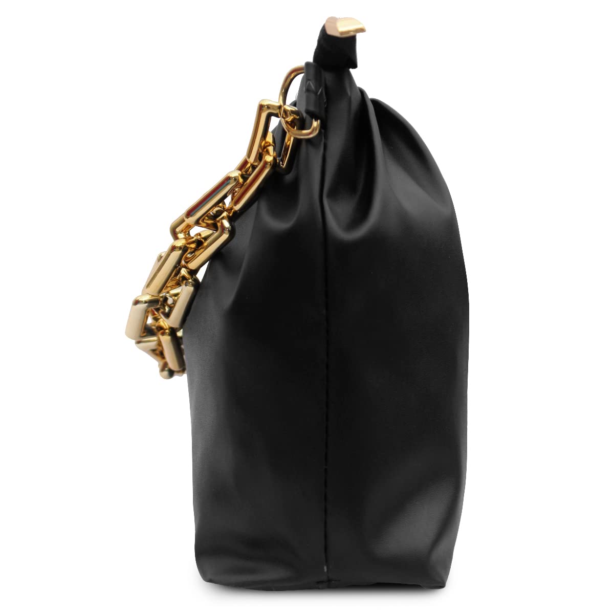 Handbag-cum-Sling Bag with gold chain detail