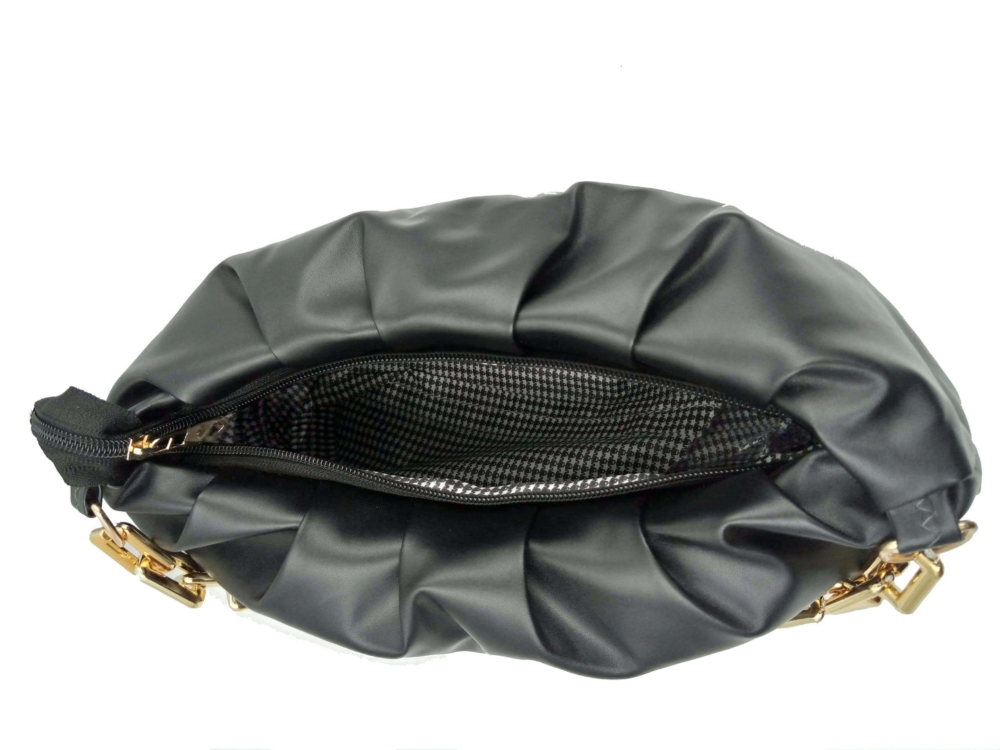 Handbag-cum-Sling Bag with gold chain detail