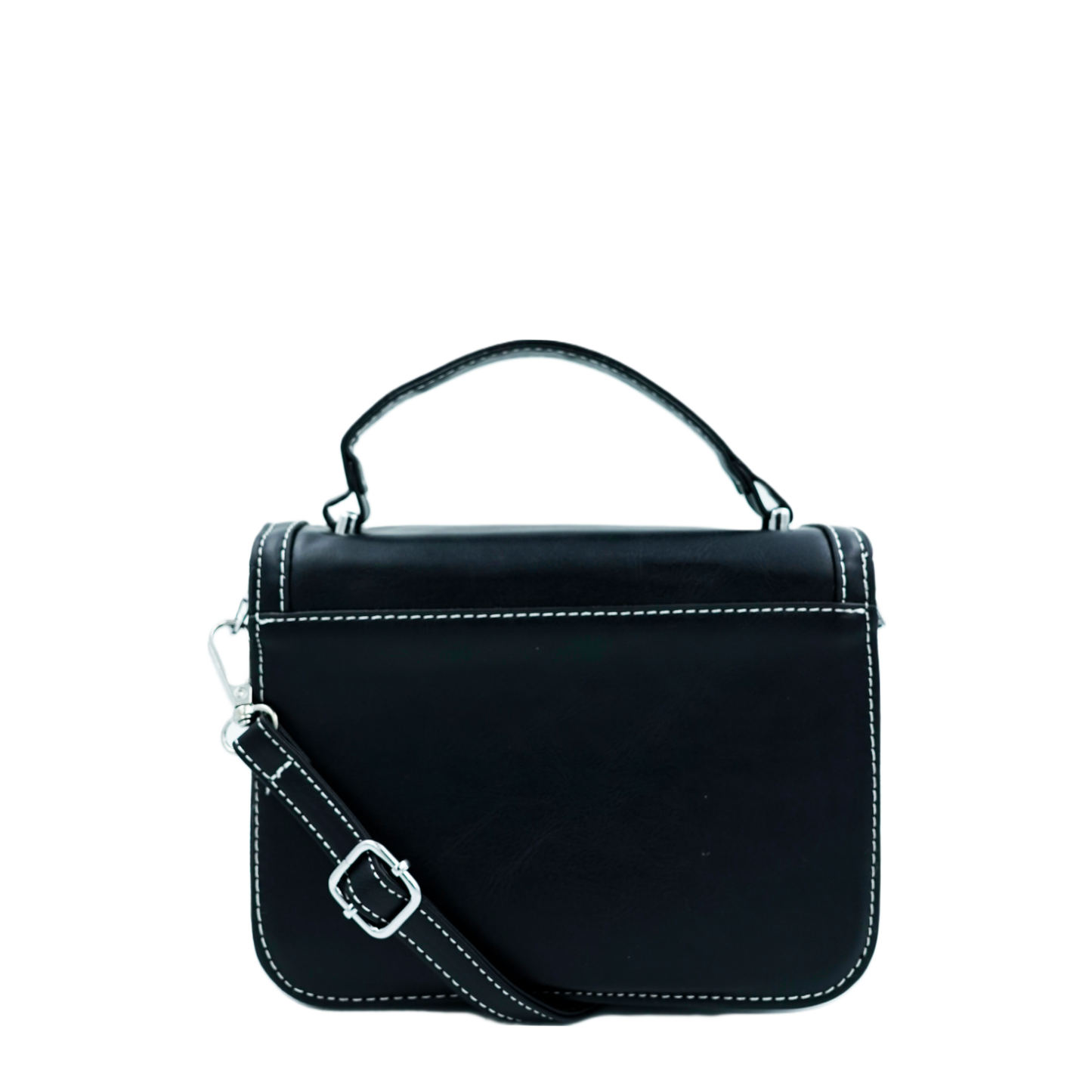 Contrast color Satchel cum Sling Bag with strap