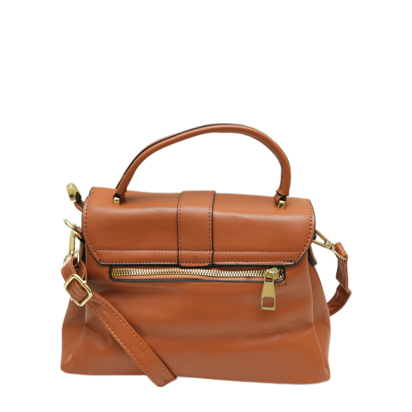 Handbag-cum-Sling Bag with Stylish H-Buckle