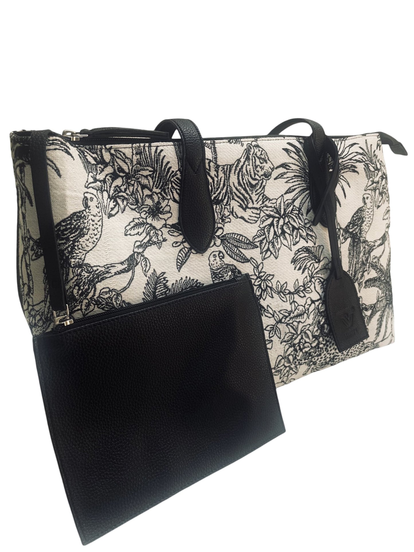 Urvi Tropical Jacquard Tote Bag