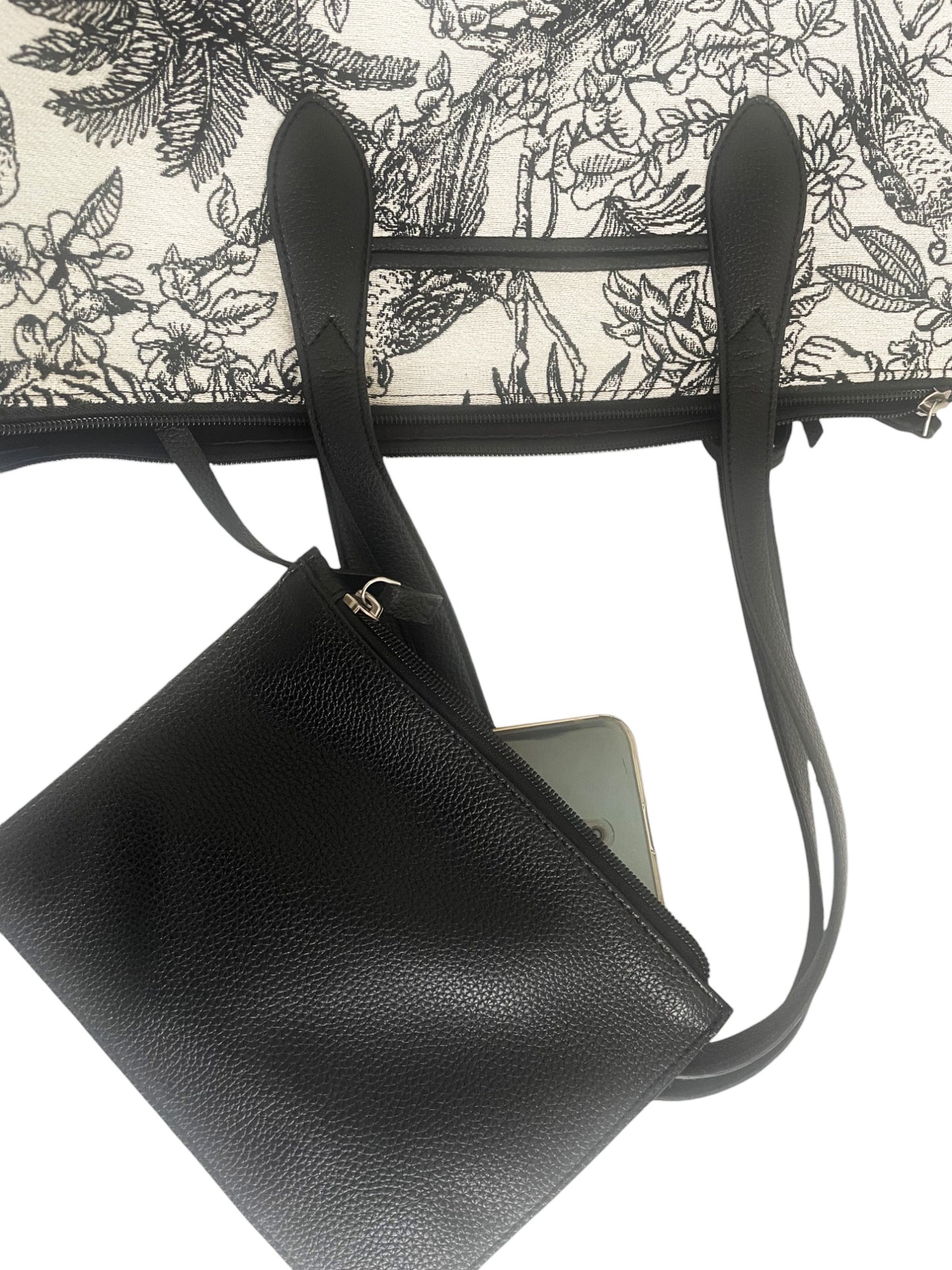 Urvi Tropical Jacquard Tote Bag