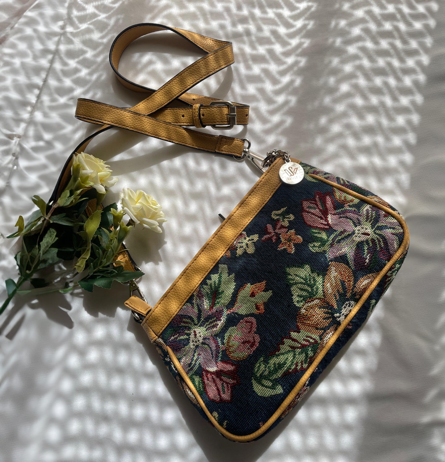 Green-Multicolor Floral Slingbag