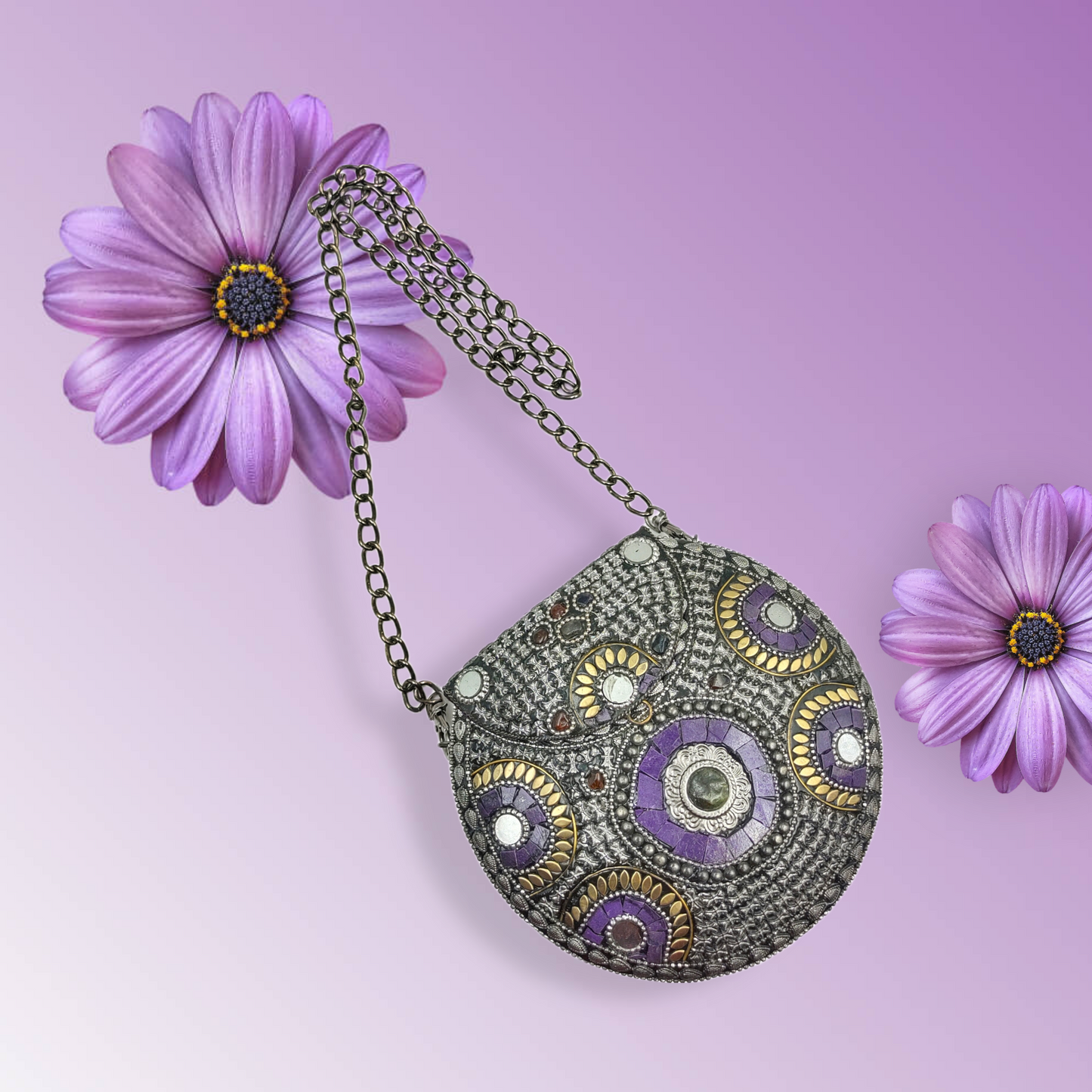 Multicolor Metal Slingbag