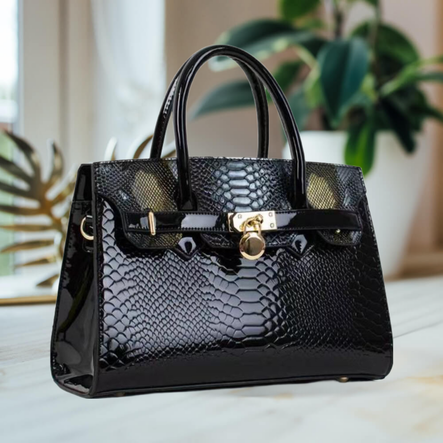 Black-Metallic Handbag