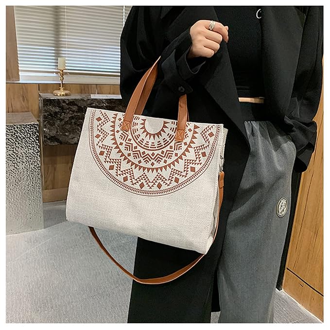 Women Mandala Ethnic Print Tote Bags