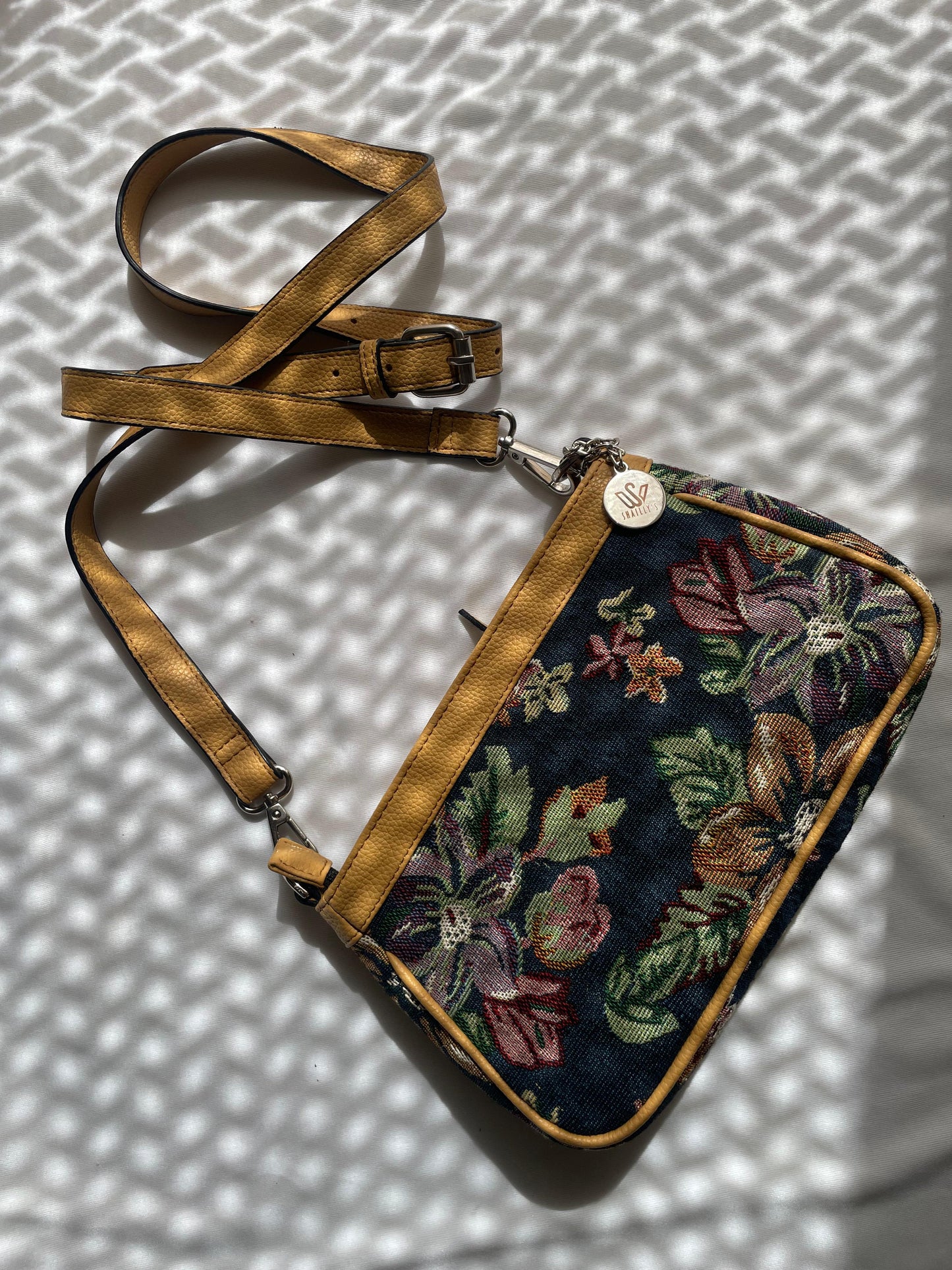 Pushp Floral Jacquard Sling Bag