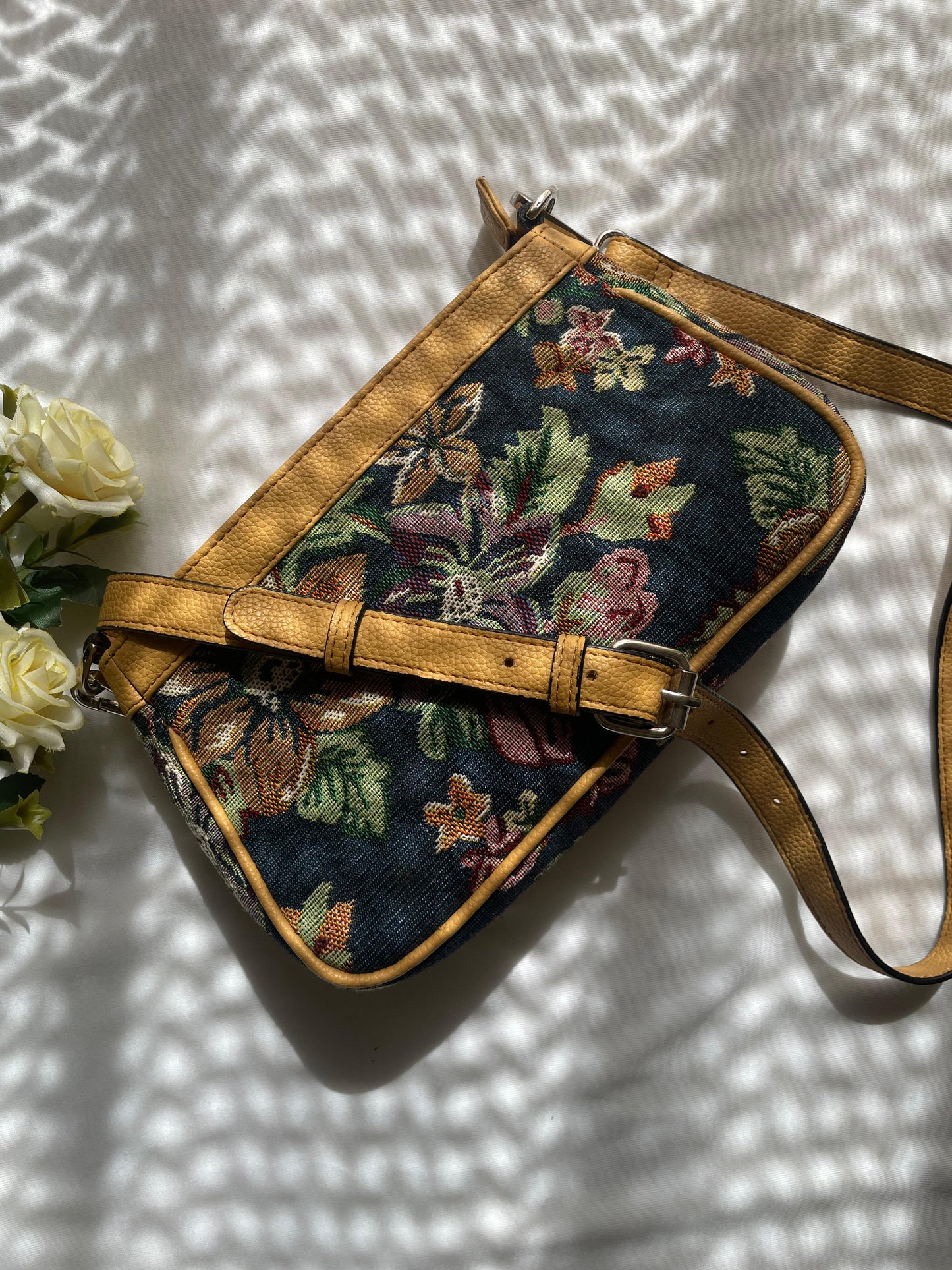 Pushp Floral Jacquard Sling Bag