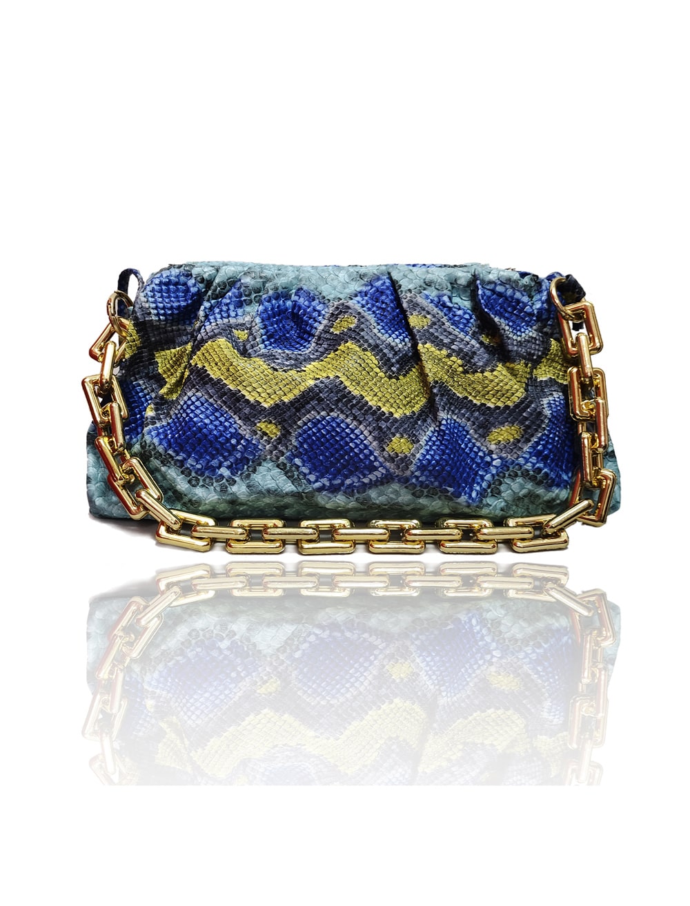 Versatile Python Print Shoulder Bag cum clutch