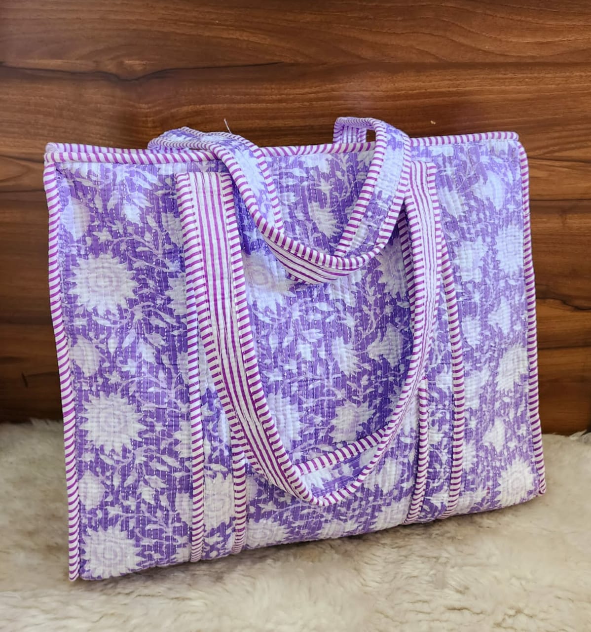 Lavender Floral Shopperbag