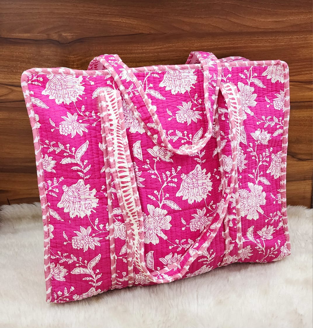 Pink Floral Shopperbag