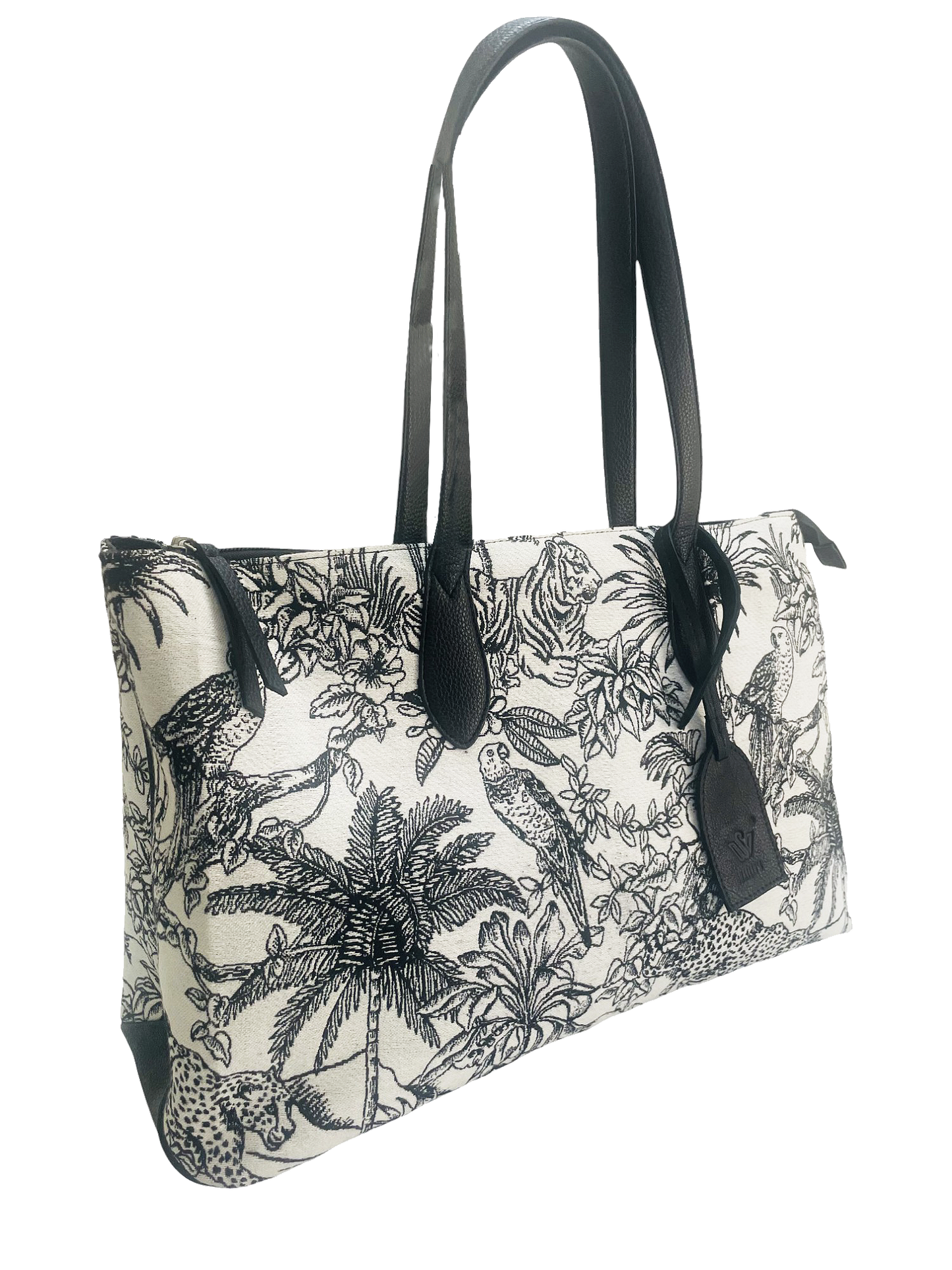 Urvi Tropical Jacquard Tote Bag