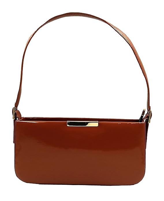 Sleek Patent Shoulder Bag