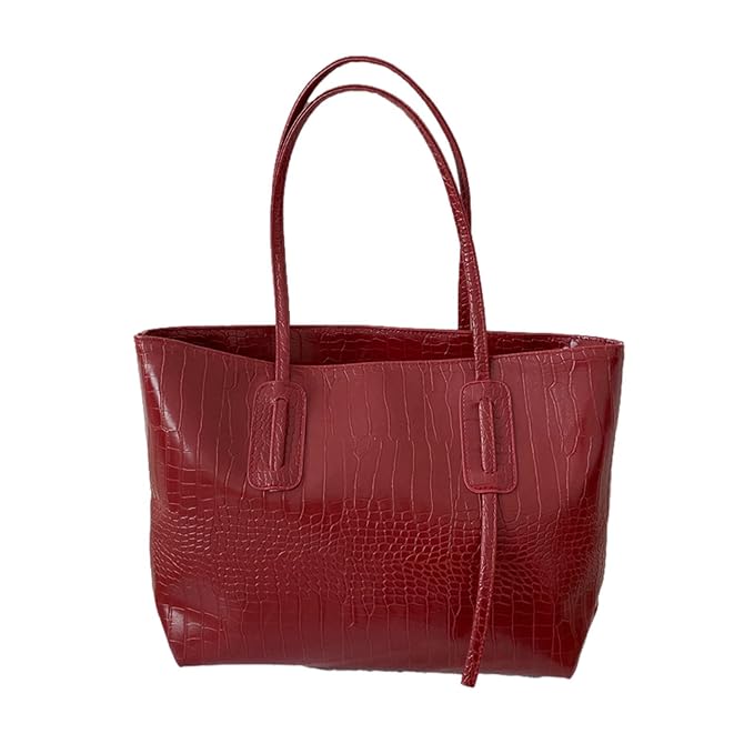 Croco debossed Casual wear Tote Bags