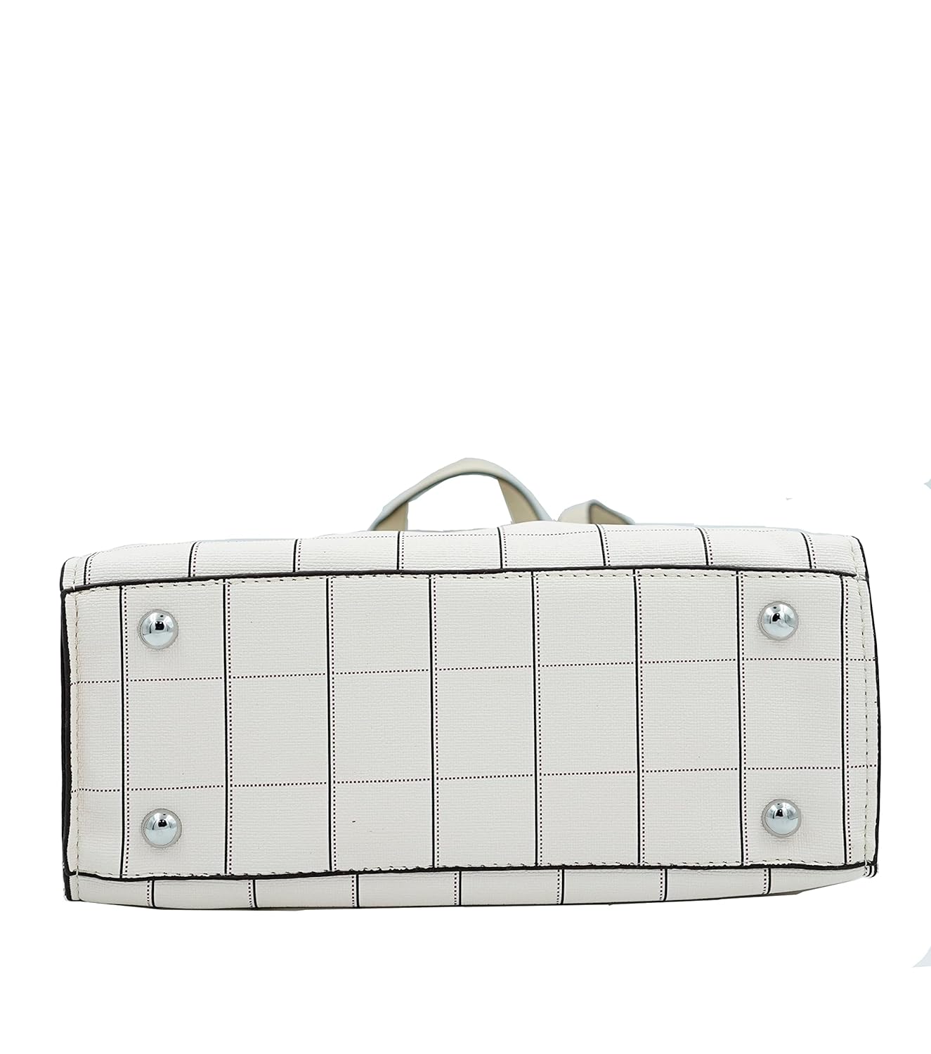 Textured-Checkered or Striped Handbag with crossbody strap