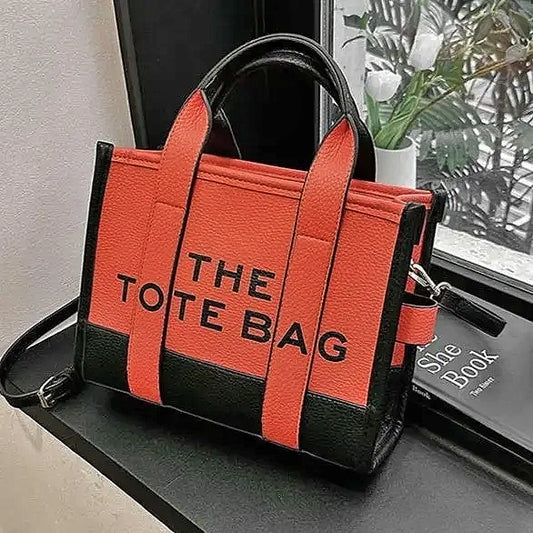 Bold Mini Tote Bag with Text Print