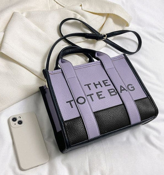 Bold Mini Tote Bag with Text Print