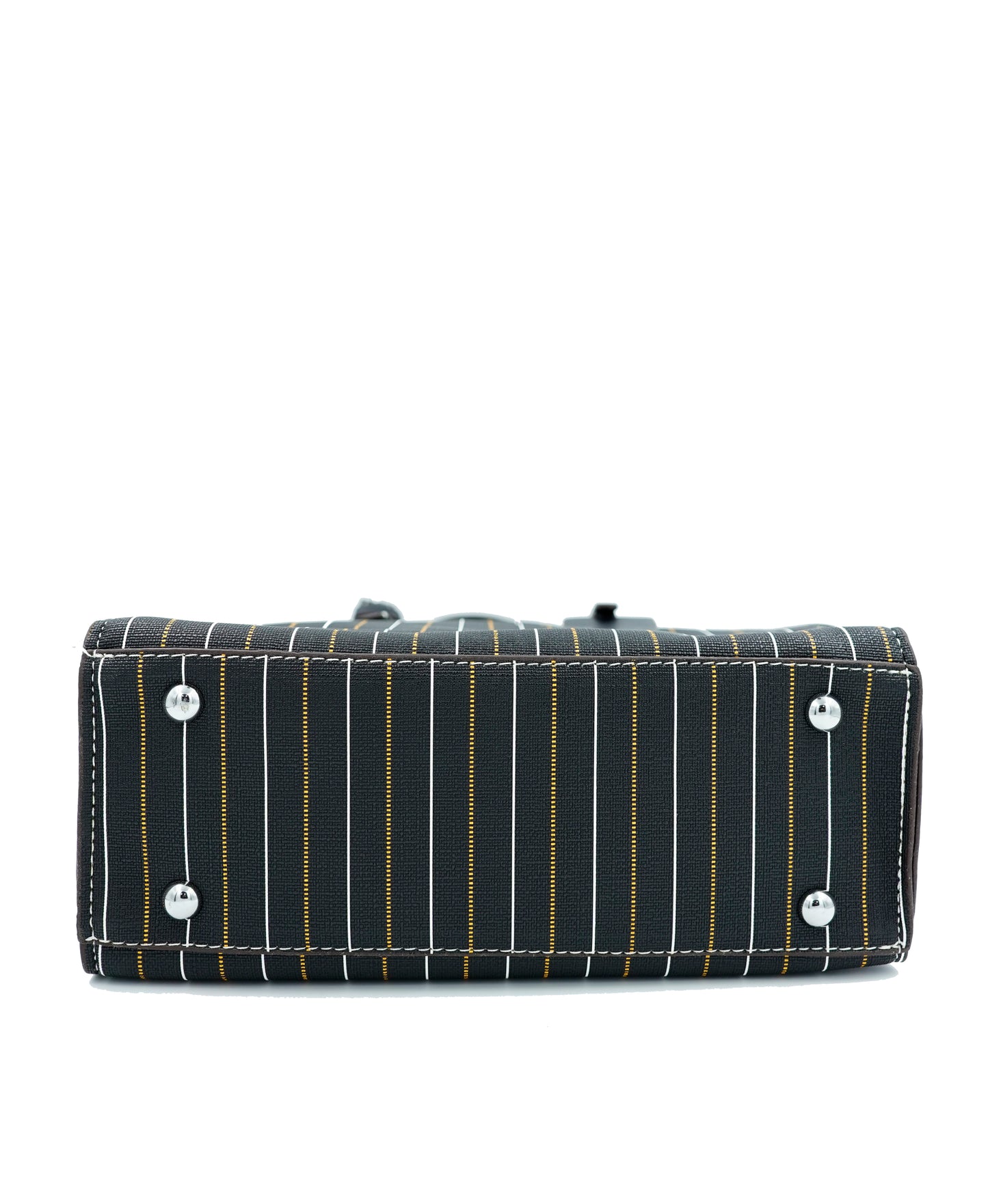 Textured-Checkered or Striped Handbag with crossbody strap