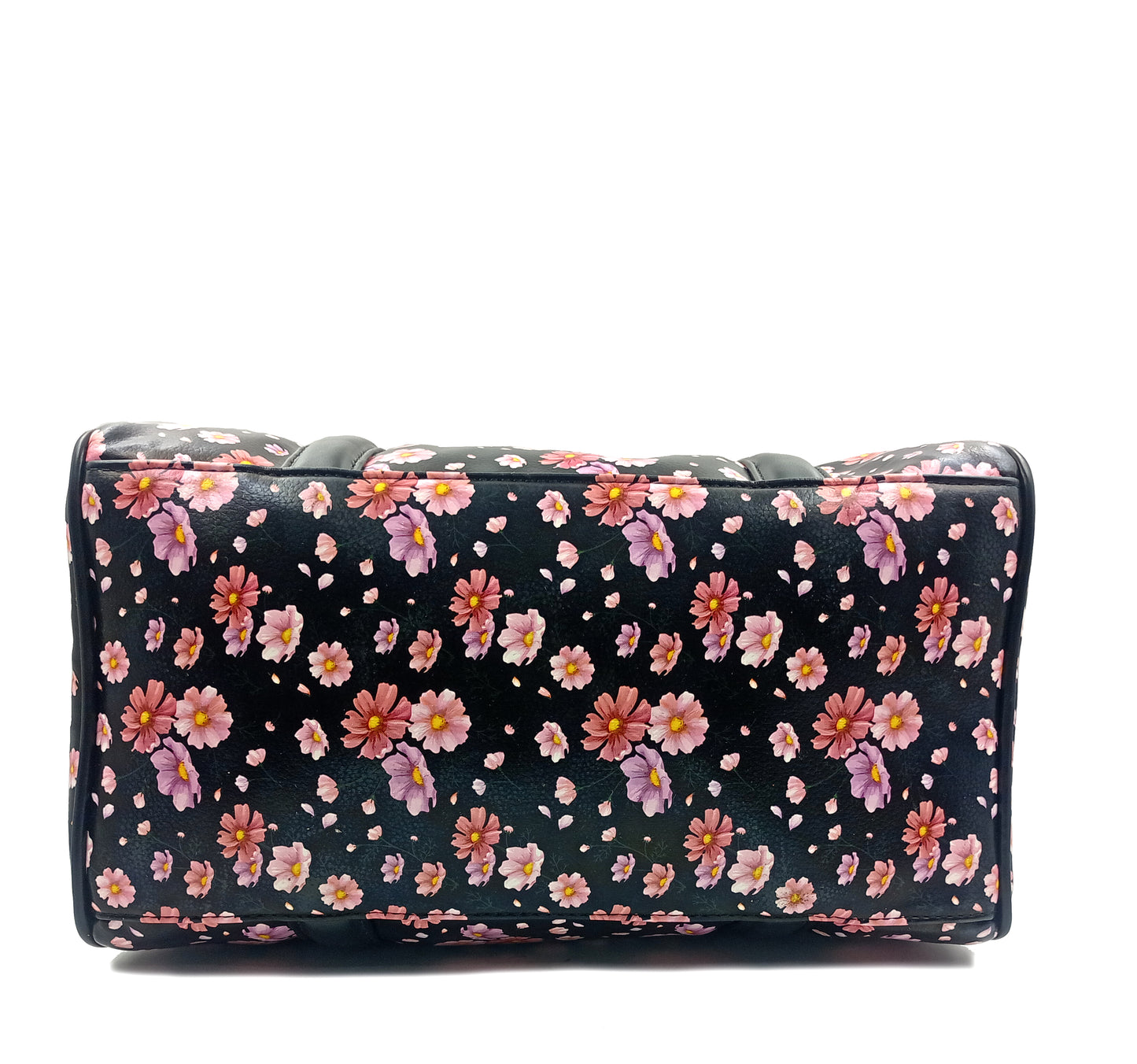 Floral printed Mini Duffle Bag in Black Color