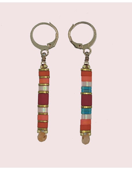 Handcrafted Multi Color Stick Earrrings (SW-SJ-31)