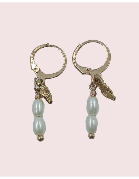 Small Drop Dual-Pearl Earrings (SW-SJ-08)