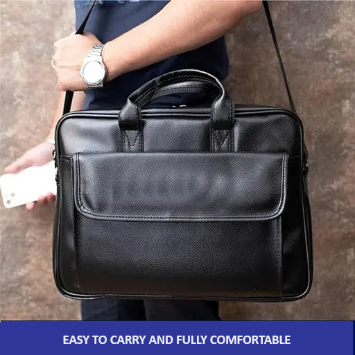 Men's Messenger Laptop Bag with Functional Compartments