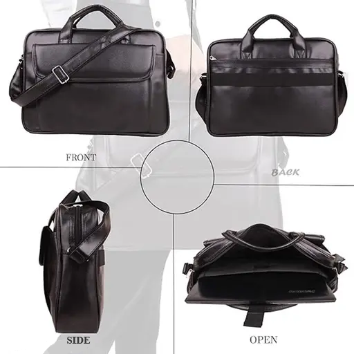 Men's Messenger Laptop Bag with Functional Compartments