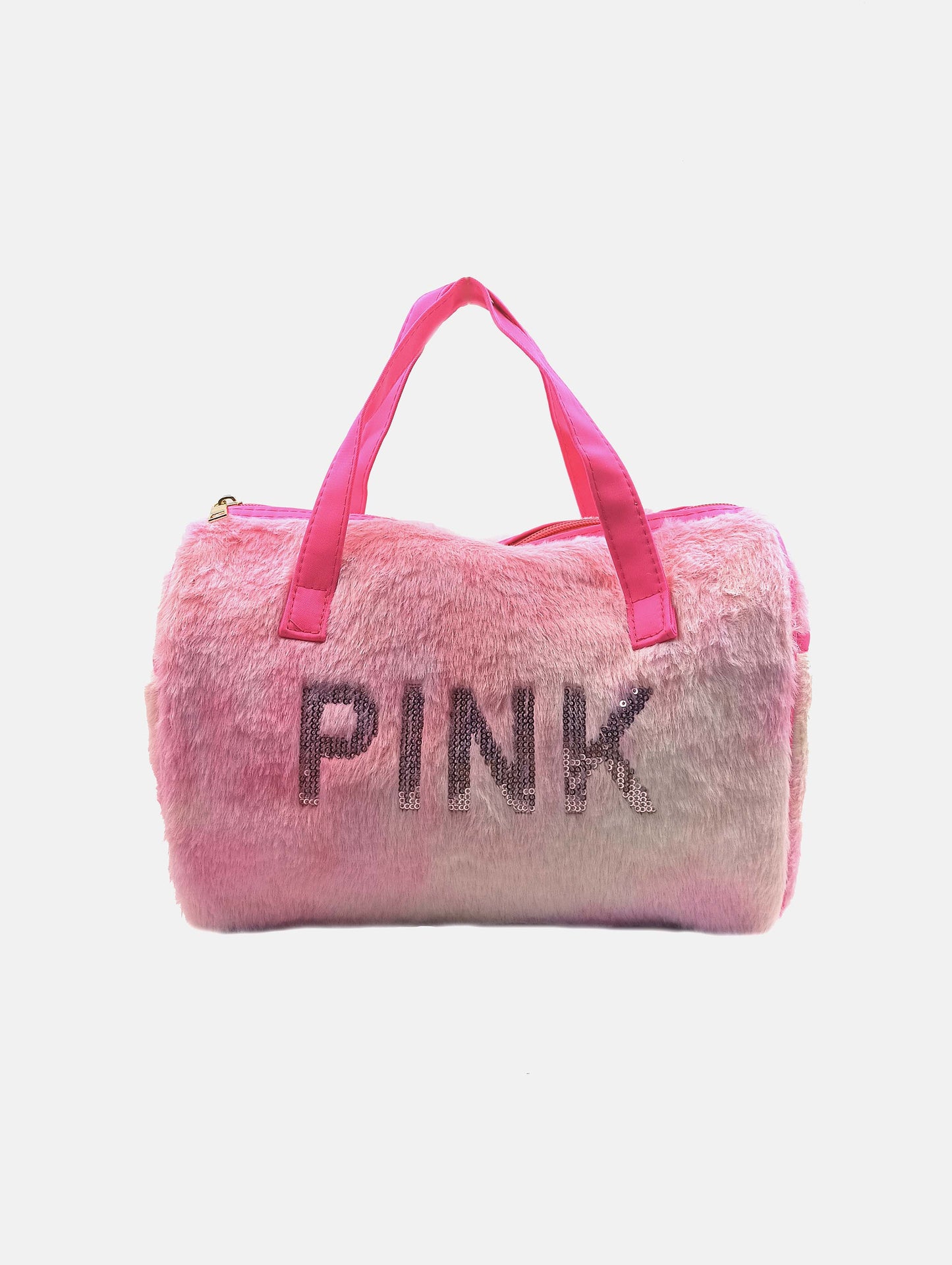 Kids Duffle Bag with sequins work in CANDY PINK