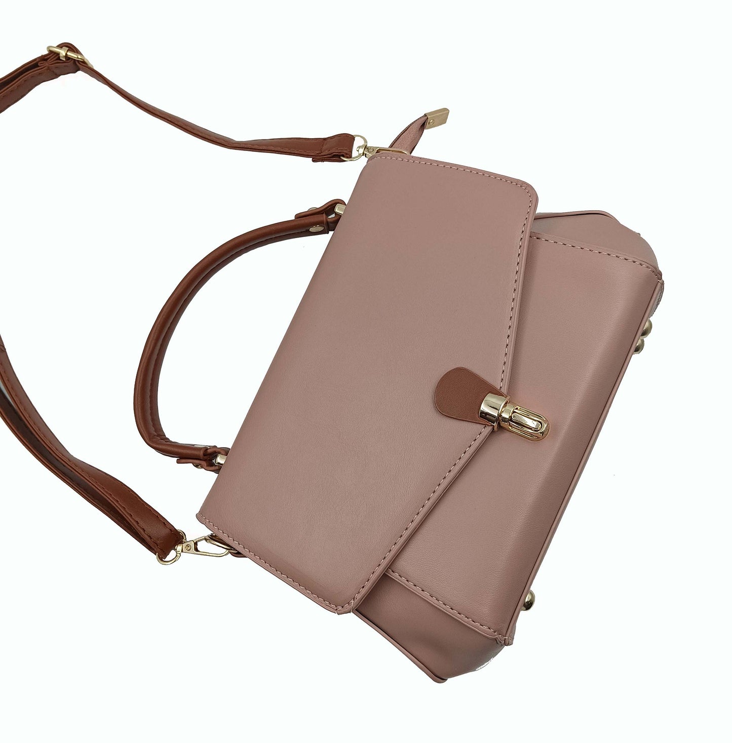 Classic Top Handle Satchel cum Crossbody Bag