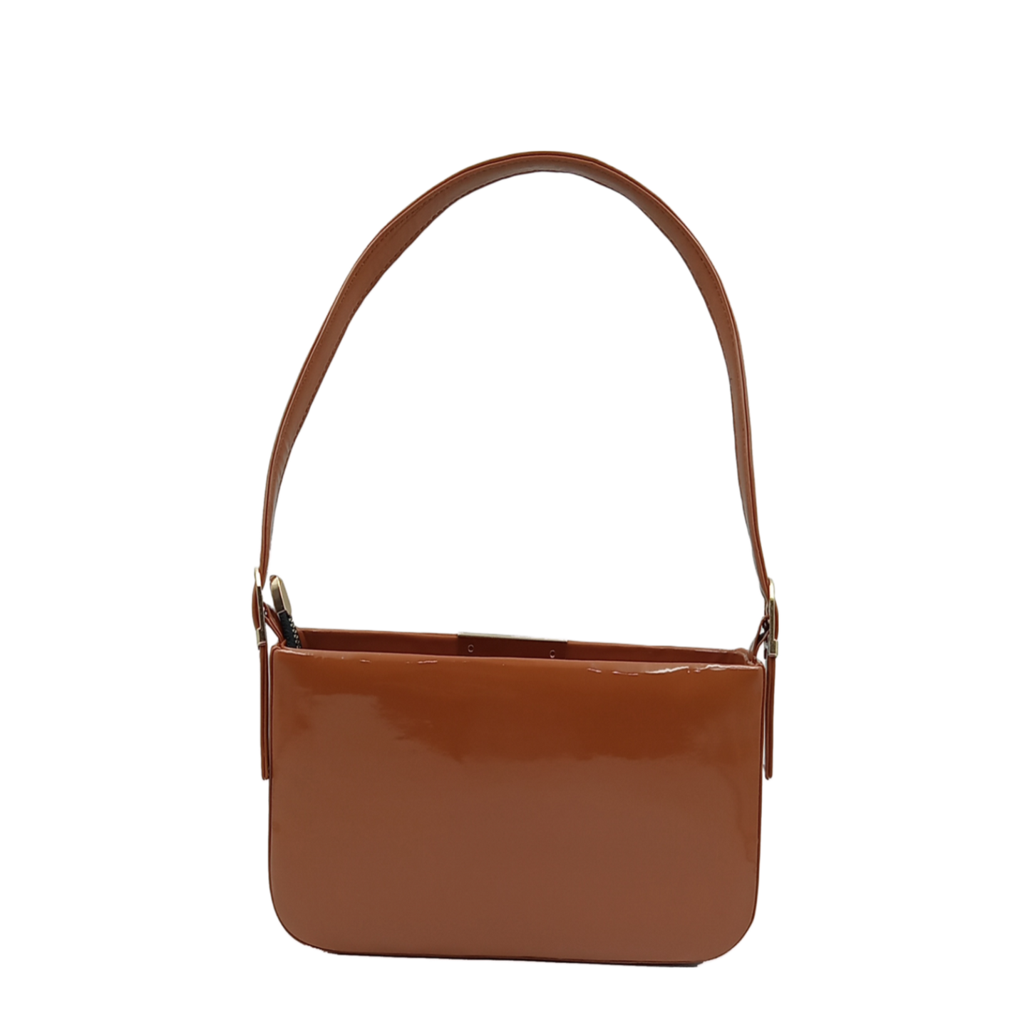 Sleek Patent Shoulder Bag