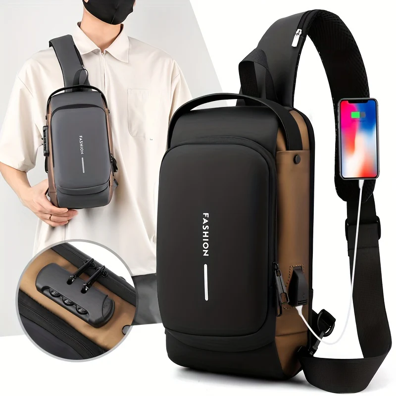 Anti-Theft Unisex Crossbody Sling Bag, Chestbag