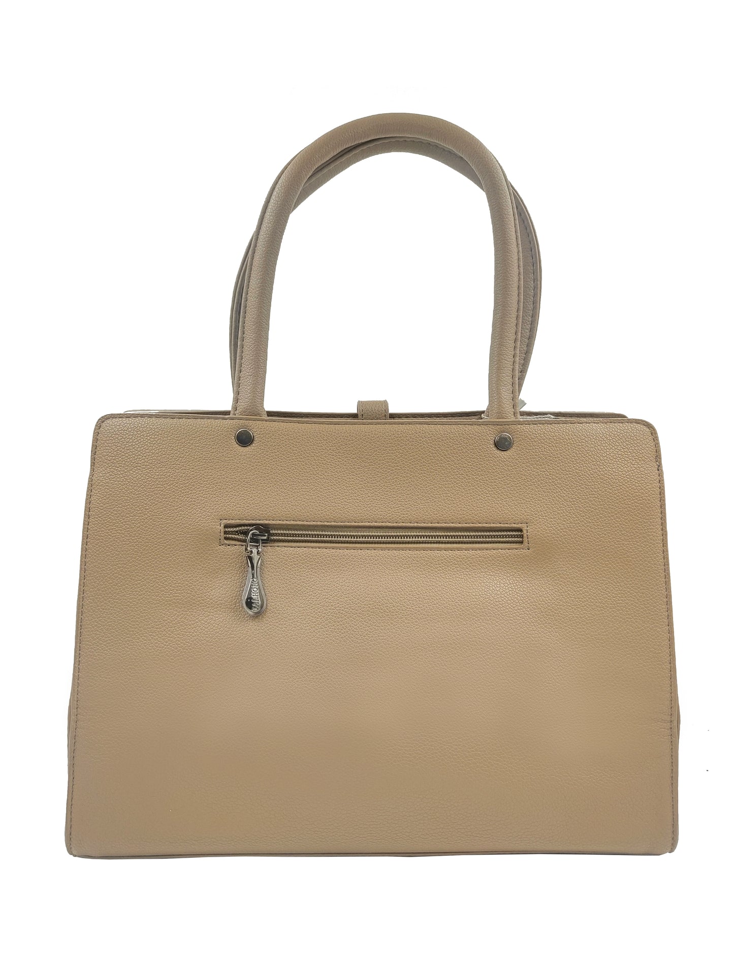 Sophisticated Faux Leather Hand Bag with Adjustable Strap